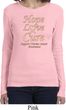 Ladies Uterine Cancer Hope Love Cure Long Sleeve