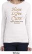Ladies Uterine Cancer Hope Love Cure Long Sleeve