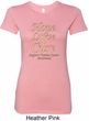 Ladies Uterine Cancer Hope Love Cure Longer Length Shirt