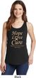 Ladies Uterine Cancer Hope Love Cure Tank Top