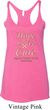 Ladies Uterine Cancer Hope Love Cure Tri Blend Racerback