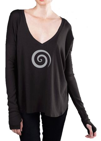Ladies Vortex T-shirt with Thumb-holes - Long Sleeves