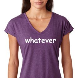 Ladies Whatever Tri Blend V-neck Shirt