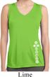 Ladies White 7 Chakras Bottom Print Sleeveless Moisture Wicking Tee
