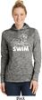 Ladies White Penguin Power Swim Dry Wicking Hoodie