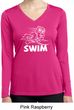 Ladies White Penguin Power Swim Dry Wicking Long Sleeve