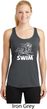 Ladies White Penguin Power Swim Dry Wicking Racerback