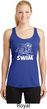 Ladies White Penguin Power Swim Dry Wicking Racerback
