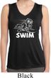 Ladies White Penguin Power Swim Dry Wicking Sleeveless Shirt
