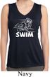 Ladies White Penguin Power Swim Dry Wicking Sleeveless Shirt