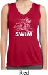 Ladies White Penguin Power Swim Dry Wicking Sleeveless Shirt