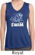 Ladies White Penguin Power Swim Dry Wicking Sleeveless Shirt