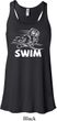 Ladies White Penguin Power Swim Flowy Racerback