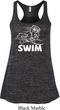 Ladies White Penguin Power Swim Flowy Racerback