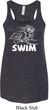Ladies White Penguin Power Swim Flowy Racerback