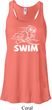 Ladies White Penguin Power Swim Flowy Racerback