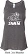 Ladies White Penguin Power Swim Flowy Racerback