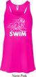 Ladies White Penguin Power Swim Flowy Racerback