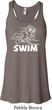 Ladies White Penguin Power Swim Flowy Racerback