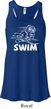 Ladies White Penguin Power Swim Flowy Racerback
