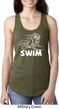 Ladies White Penguin Power Swim Ideal Racerback