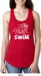 Ladies White Penguin Power Swim Ideal Racerback