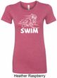 Ladies White Penguin Power Swim Longer Length Shirt