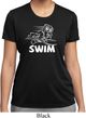 Ladies White Penguin Power Swim Moisture Wicking T-shirt