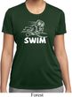 Ladies White Penguin Power Swim Moisture Wicking T-shirt