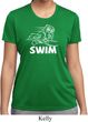 Ladies White Penguin Power Swim Moisture Wicking T-shirt
