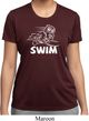 Ladies White Penguin Power Swim Moisture Wicking T-shirt