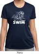Ladies White Penguin Power Swim Moisture Wicking T-shirt