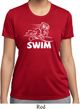 Ladies White Penguin Power Swim Moisture Wicking T-shirt