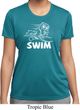 Ladies White Penguin Power Swim Moisture Wicking T-shirt