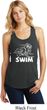 Ladies White Penguin Power Swim Racerback Tank Top