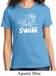 Ladies White Penguin Power Swim T-shirt