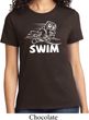 Ladies White Penguin Power Swim T-shirt