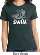 Ladies White Penguin Power Swim T-shirt