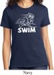 Ladies White Penguin Power Swim T-shirt