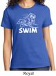 Ladies White Penguin Power Swim T-shirt