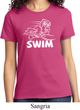 Ladies White Penguin Power Swim T-shirt