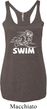 Ladies White Penguin Power Swim Tri Blend Racerback