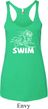 Ladies White Penguin Power Swim Tri Blend Racerback