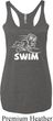 Ladies White Penguin Power Swim Tri Blend Racerback