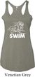 Ladies White Penguin Power Swim Tri Blend Racerback