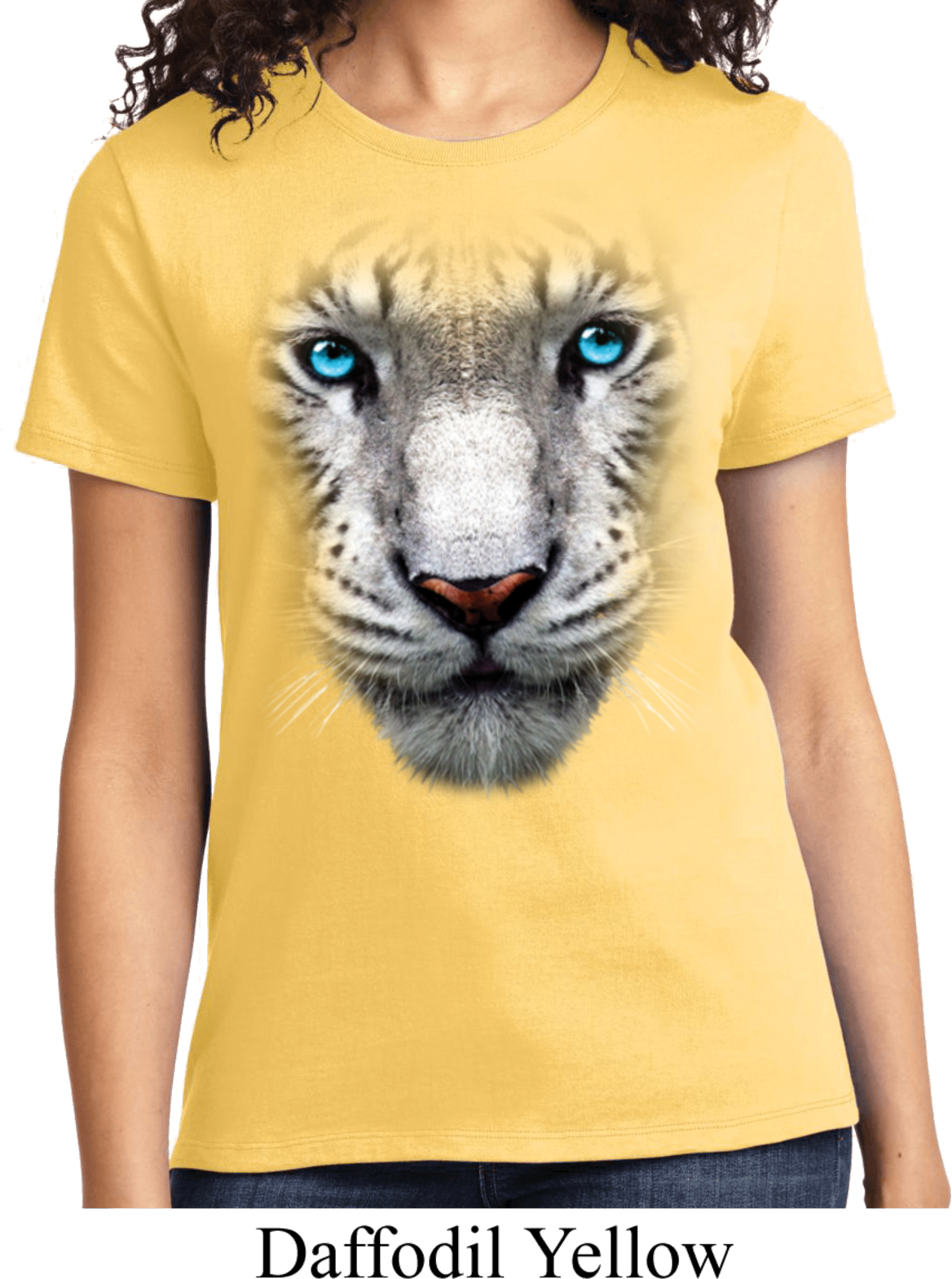 White Studded Tiger T-Shirt main image 1