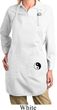 Ladies Yin Yang Patch Bottom Print Full Length Apron with Pockets