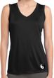 Ladies Yin Yang Patch Bottom Print Sleeveless Moisture Wicking Tee