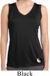 Ladies Yin Yang Patch Bottom Print Sleeveless Moisture Wicking Tee