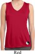 Ladies Yin Yang Patch Bottom Print Sleeveless Moisture Wicking Tee